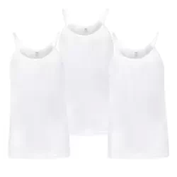 Lux Girls T-Shirt with Short Sleeve and Combed Cotton Material White Color- 9-10