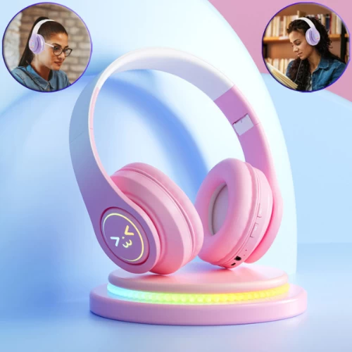 Foldable Wireless Bluetooth Headphone With SD Card Support, Music Gaming Bluetoo