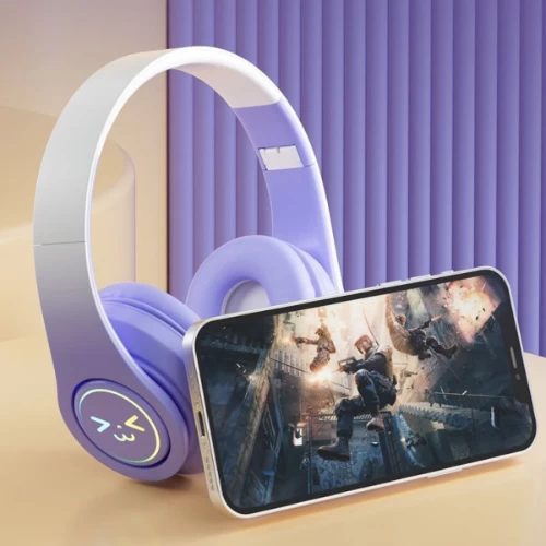 Foldable Wireless Bluetooth Headphone With SD Card Support, Music Gaming Bluetoo