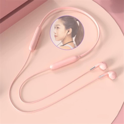 Neck Hanging Wireless Bluetooth Sports Earphones, Double Ear Hanging Bluetooth H