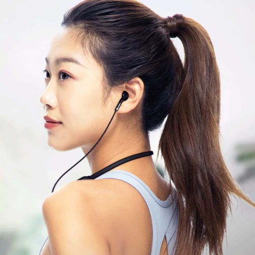 Neck Hanging Wireless Bluetooth Sports Earphones, Double Ear Hanging Bluetooth H