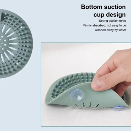 Silicone Shower Drain Cover Hair Catcher Filter Drain Stopper Kitchen Bathroom S