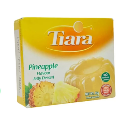 Tiara Pineapple Flavor Jelly Dessert, No Artificial Colours- 85gms