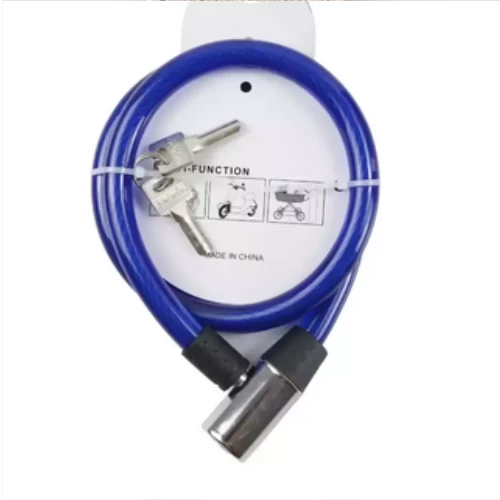 Mountain Bikes Anti-Theft Lock With Two Keys, Multi-Functional Bicycle Cable Loc