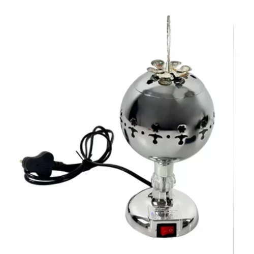 Electric Incense Burner With Temperature Adjustable 50-300 Degree Celsius- Silve