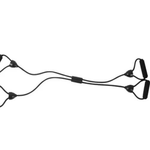 Pro Action 4 Way Ab Resistance Body Shaper Band Fitness Rope- Black