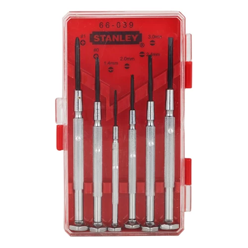 Stanley Hand Tools 66-039 6 Piece Jeweler's Screwdriver Set