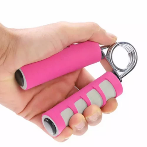 Fitness Hand Grip with Foam Handle, Arm Muscle Builder Fitness Grip- Pink and Gr