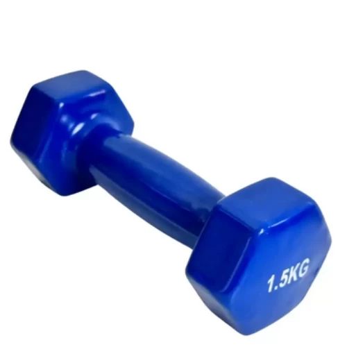 Neoprene Dumbbells Weights Exercise And Fitness Blue Color Dumbbells- 1.5kg