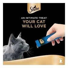 Sheba Cat Food, Melty Tuna & Salmon Flavor Wet Creamy Treats, Premium Indulgence