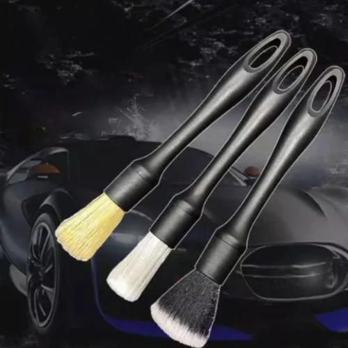 3Pcs Long Handle Car Interior Cleaning Brushes Car Wheels Detailing Brush Car De