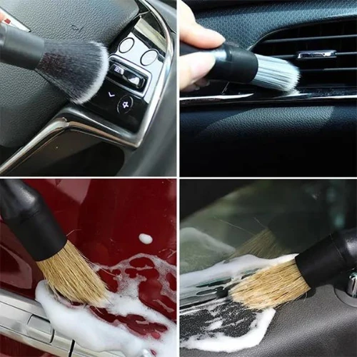 3Pcs Long Handle Car Interior Cleaning Brushes Car Wheels Detailing Brush Car De
