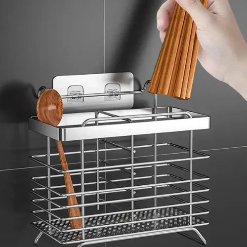 Stainless Steel Cutlery Holder Tableware Kitchen Anti-Slip Spoon Fork Chopsticks