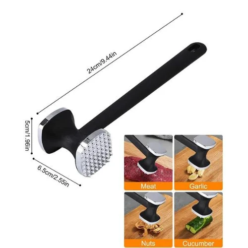 Stainless Steel Steak Meat Handheld Hammer Meat Tenderizer Needle Kitchen Essent