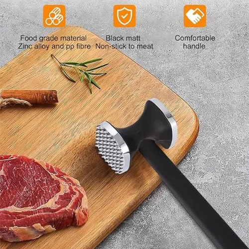 Stainless Steel Steak Meat Handheld Hammer Meat Tenderizer Needle Kitchen Essent