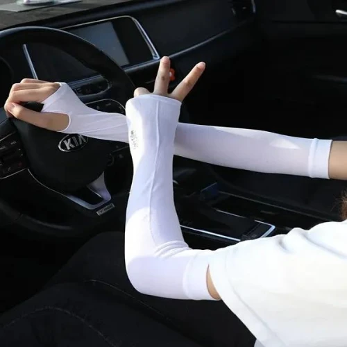 Colorful Arm Sleeves Hand Protection Waterproof Spandex All Season Fit Arm Sleev