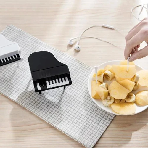 Creative Mini Piano Keys Forks Fruits Picking Forks Kitchen Accessories Candy De