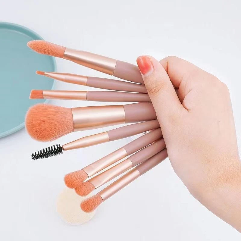 8Pcs Soft Bristles Makeup Brush Tools Foundation Powder Eyeshadow Cosmetics Brus