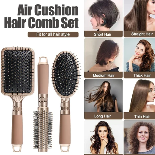 Head Massage Hair Styling Tool Hair Dryer Brush Cushion Detangling Hairdressing