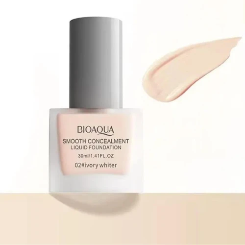 Ivory White Liquid Foundation Cream Long Lasting Water Resistant Smooth Skin Whi