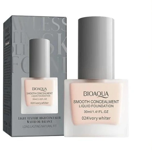 Ivory White Liquid Foundation Cream Long Lasting Water Resistant Smooth Skin Whi