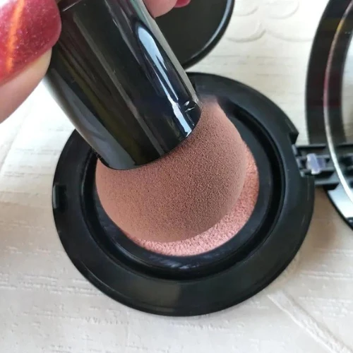 One Piece Mushroom Shape Powder Puff, Makeup Beauty Blender Sponge With Storage