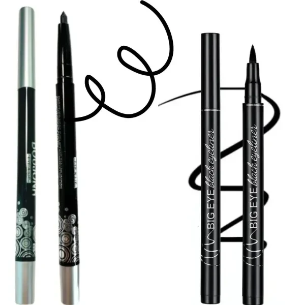 Waterproof Black Matte Eyeliner Pen and Eye Pencil Long Lasting Eye Makeup Color