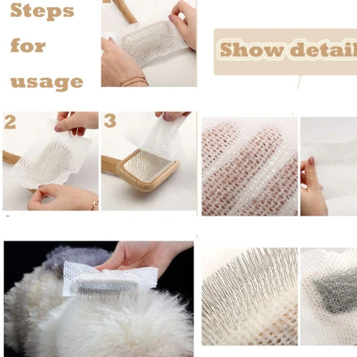 Mesh Hair Cushion Comb Cleaning Tool Hair Combs Cleaning Net