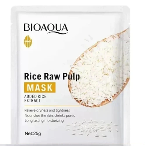 Skin Moisturizing Rice Raw Pulp Facial Mask Skin Care Soothing Face Mask Brighte
