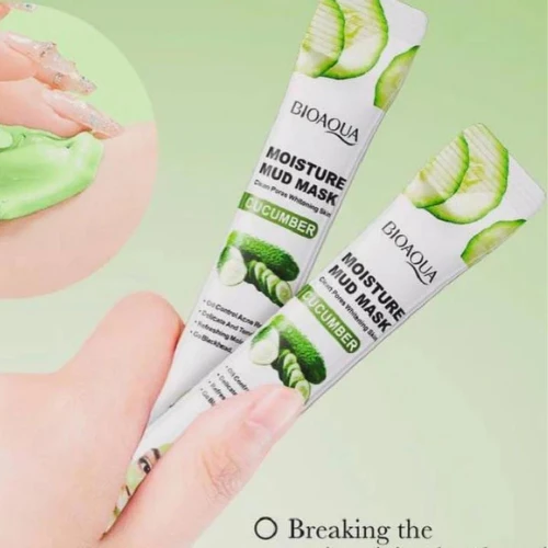 Cucumber Face Mud Mask Shrinks Pores Moisturizing Cleansing Mask Skin Care Oil C