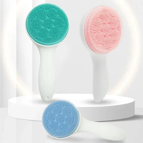 Blue Silicone Facial Massager Brush - Deep Cleaning & Makeup Removal (Women)