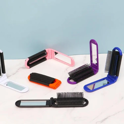 1Pc Foldable Hair Brush Portable Mini Pocket Brush Air Cushion Hair Massage Brus