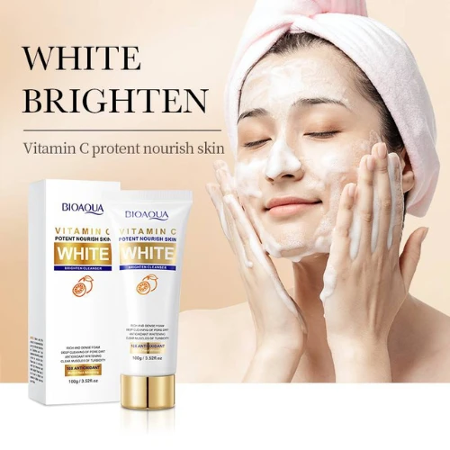 Vitamin C Skin Nourishing Whitening Cream Skin Care Pore Dirt Deep Cleaning Brig