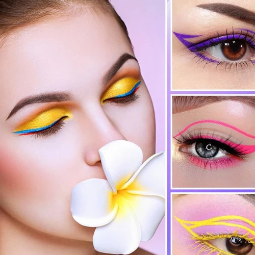 Set Of 6 Pieces Long Lasting Waterproof Liquid Eyeshadow, Women Eye Beauty Liner