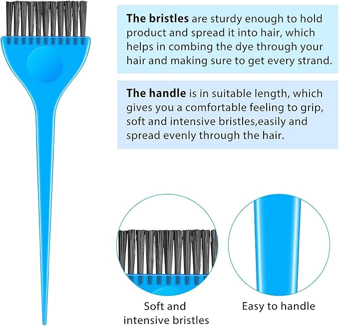 Handheld Hair Dye Brush - Stylish Blue (Women's Hair Care)