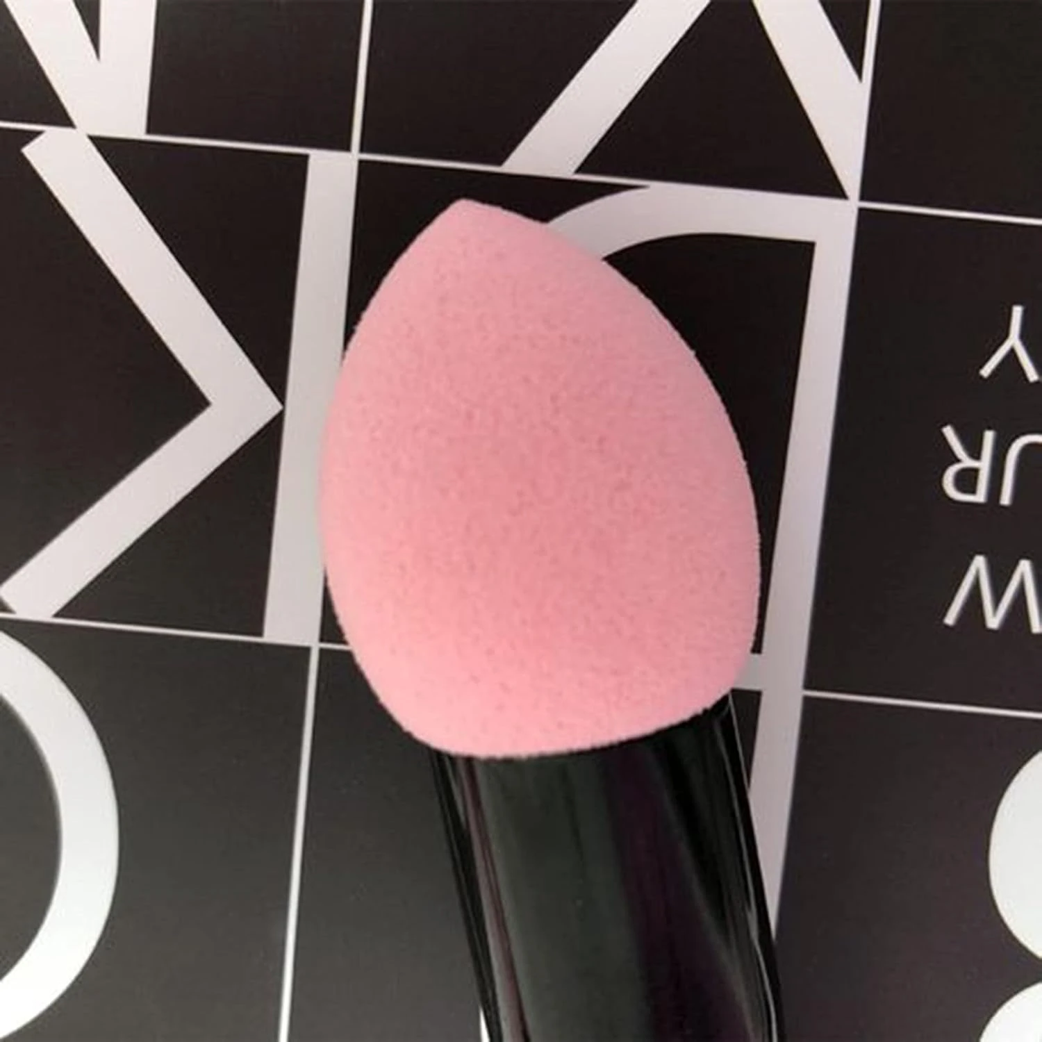 Professional Pink Makeup Brush with Dual Heads and Sponge for Women