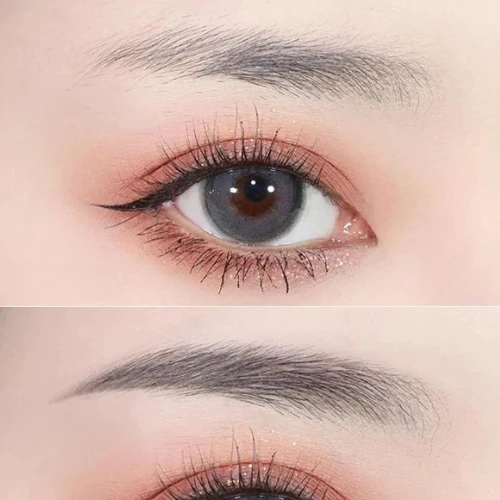 Water Resistant 2 In 1 Eyebrow Enhancer Full Coverage Non-Fading Eyebrow Pencil