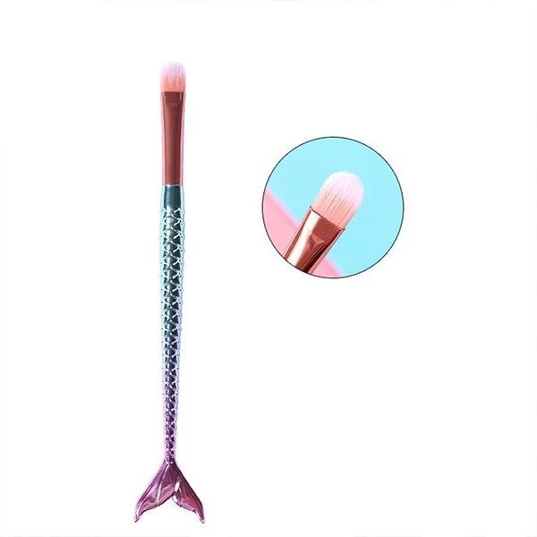 Portable Mini Fish Makeup Brush Multicolor Fibre Brushes for Women