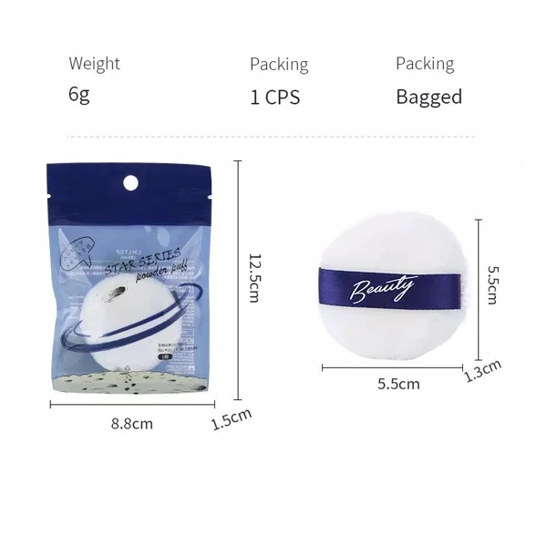 Luxurious White Makeup Sponge for Flawless Face Grooming