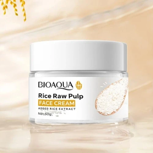 Rice Raw Pulp Whitening Cream Anti Aging Moisturizer Shrink Pores Non Sticky Nou