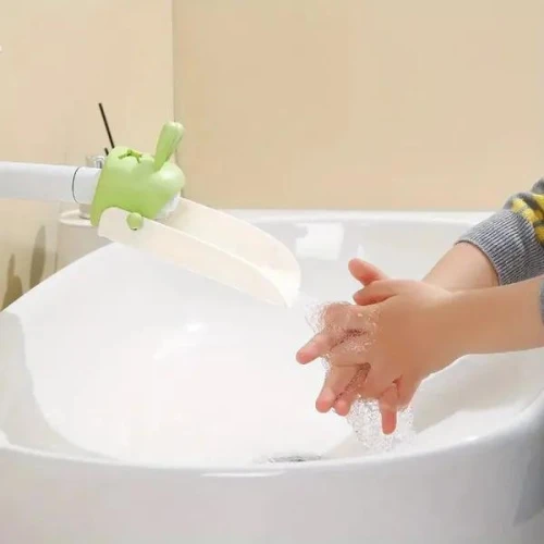 Creative Cartoon Design Faucet Extender Kids Hand Washing Extender Kitchen Bathr