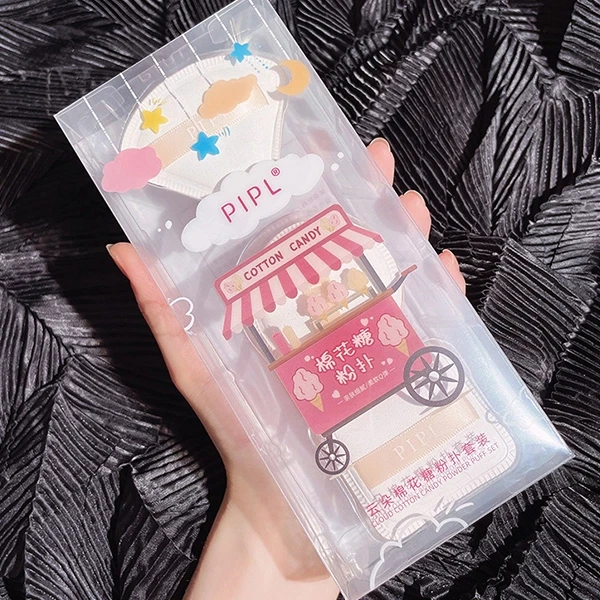 White Multi-Shaped Sponge Set - 3 Puffy Fiber Sponges for Flawless Makeup