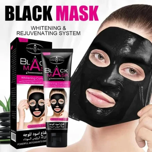 120ML Shrink Pores Skin Care Moisturizing Black Mask, Blackhead Whitening Comple