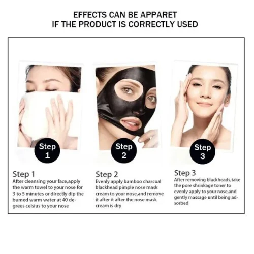120ML Shrink Pores Skin Care Moisturizing Black Mask, Blackhead Whitening Comple