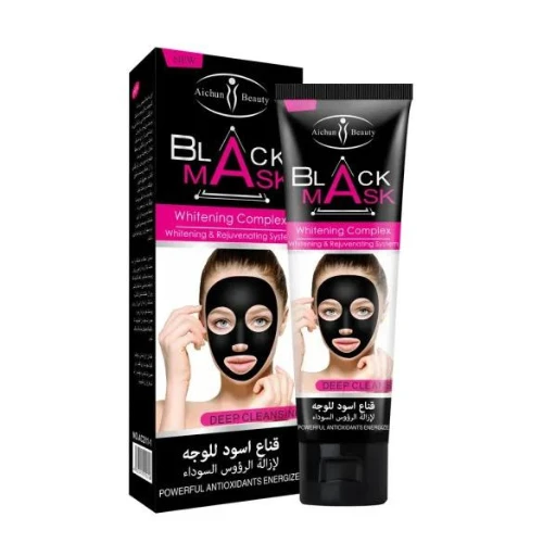 120ML Shrink Pores Skin Care Moisturizing Black Mask, Blackhead Whitening Comple