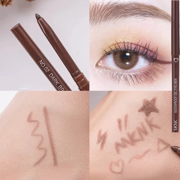 Water Resistant Easy Wearing High Pigmented Quick-Drying Matte Finish Gel Eyelin