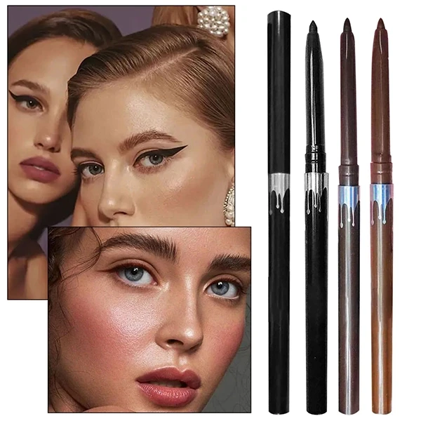 Water Resistant Eyelid Under Crease Pen Eyebrow Pencil Women Silky Inner Eyeline