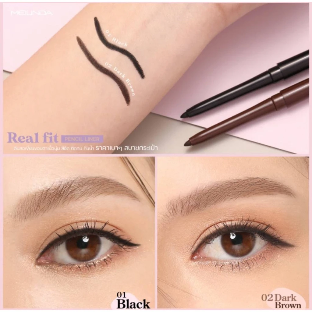 Water Resistant Eyelid Under Crease Pen Eyebrow Pencil Women Silky Inner Eyeline