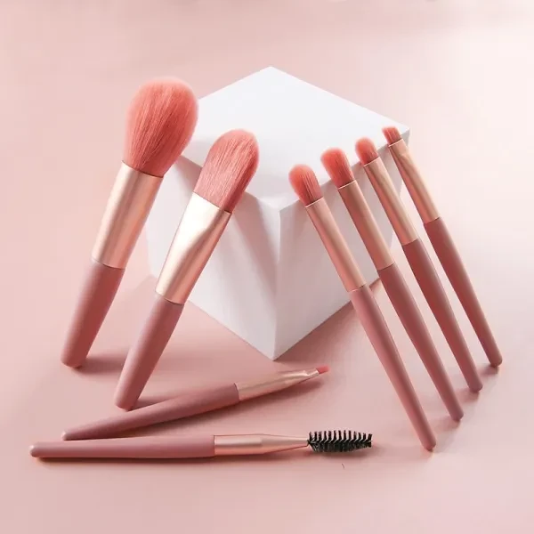 8Pcs Soft Bristles Makeup Brush Tools Foundation Powder Eyeshadow Cosmetics Brus