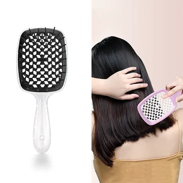 Hollow Design Hair Comb Honeycomb Women Hairdressing Tools Soft Bristle Detangli